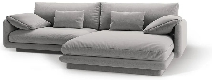 Divano angolare grigio chiaro (angolo destro) Torino - Micadoni Home
