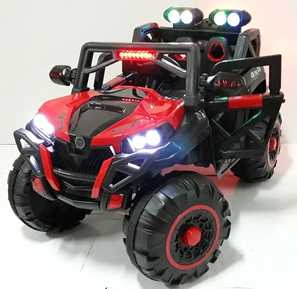 Macchina Elettrica per Bambini 12V Kidfun Fuoristrada 4x4 Rossa...