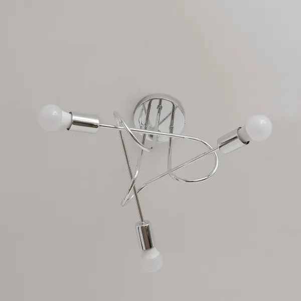 Plafoniera OXFORD 3xE27/15W/230V cromo lucido