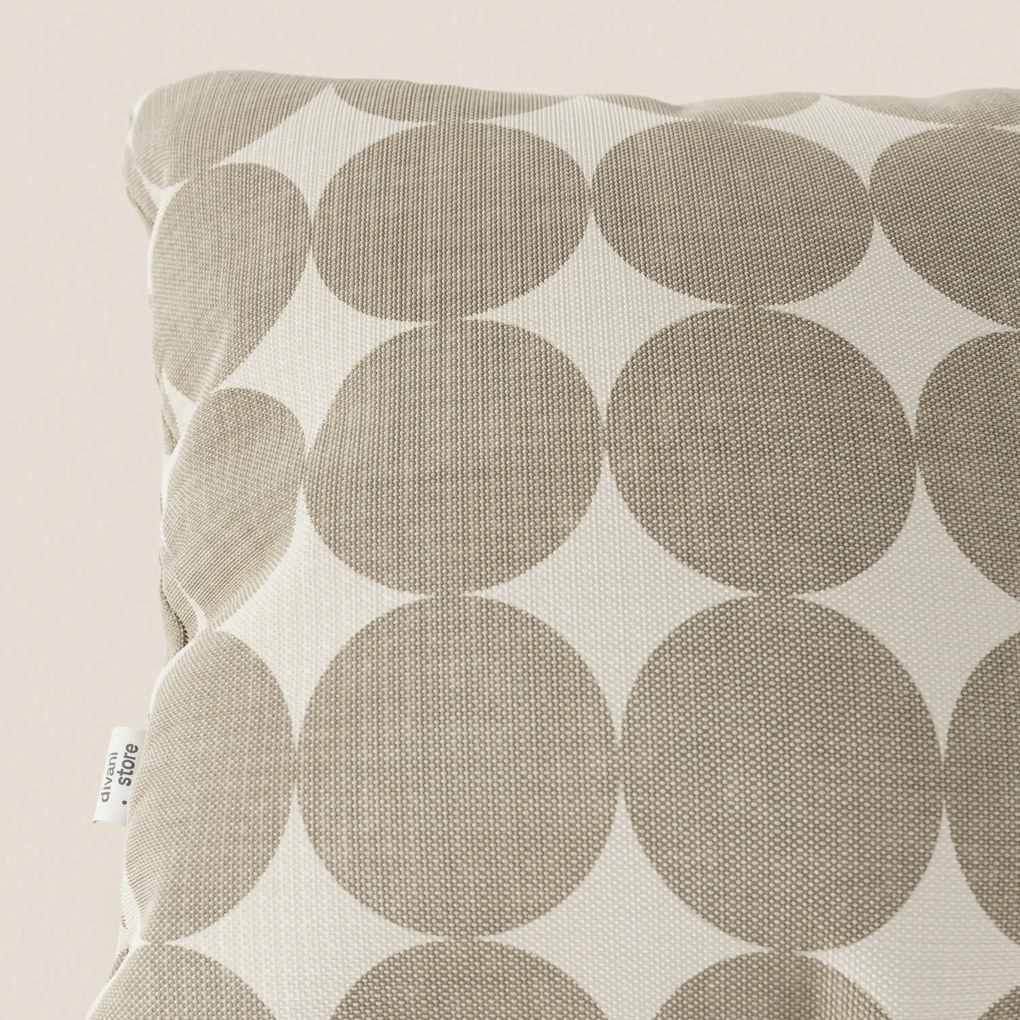 Dot cuscini geometrici disponibile in diversi colori in tessuto Idrorepellente beige
