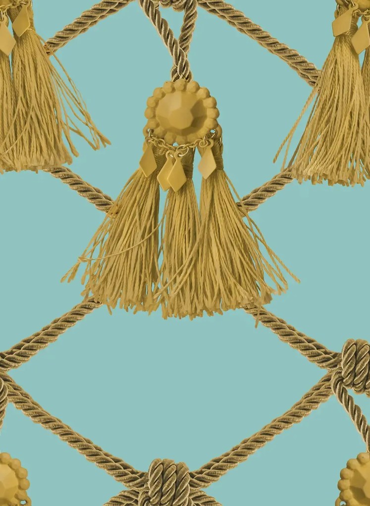 Rebel Walls Tapete Tassels - Soft Turquoise