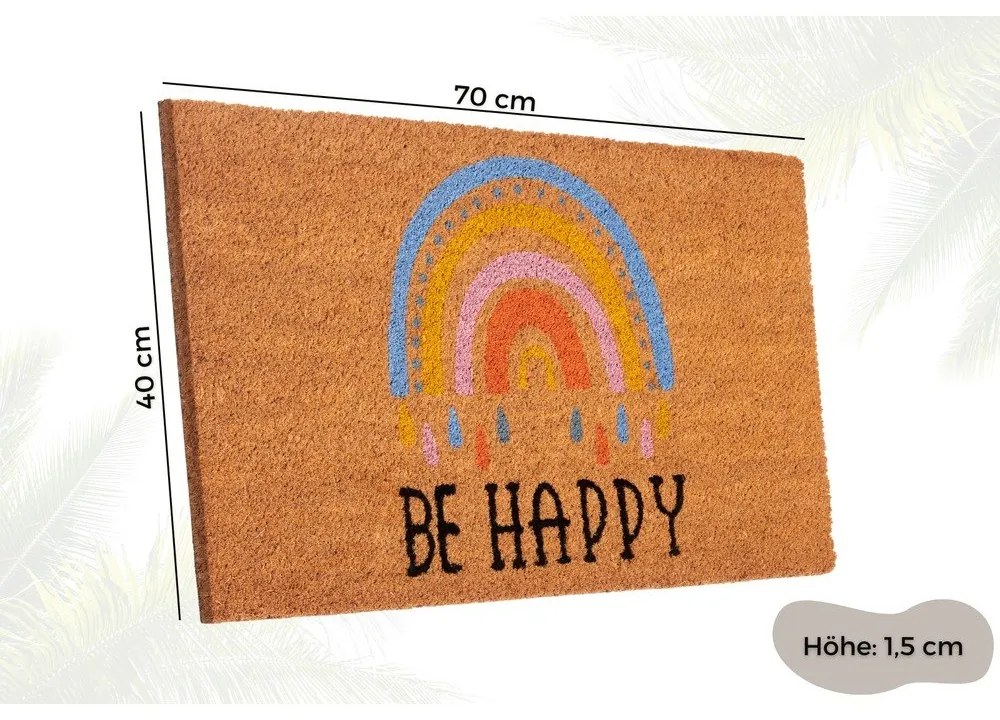 Zerbino in fibre di cocco 40x70 cm Be Happy – Hanse Home