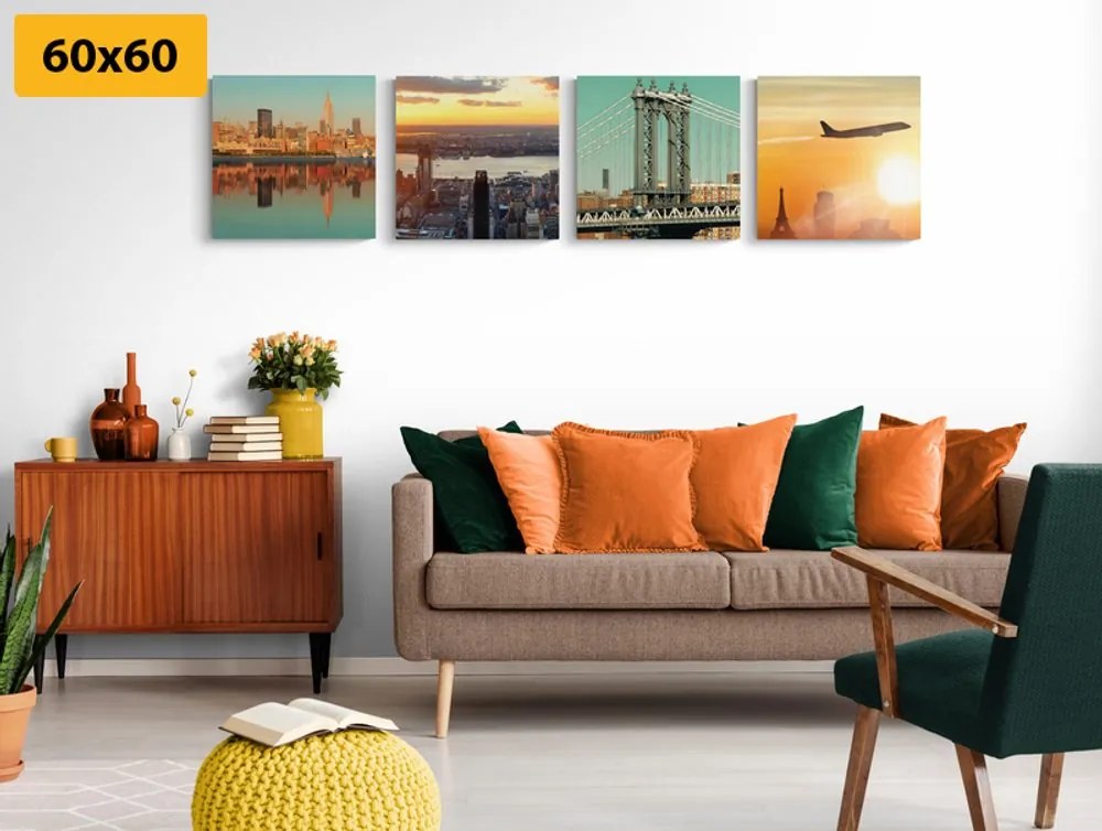 Set di quadri – Viaggio nella città di New York