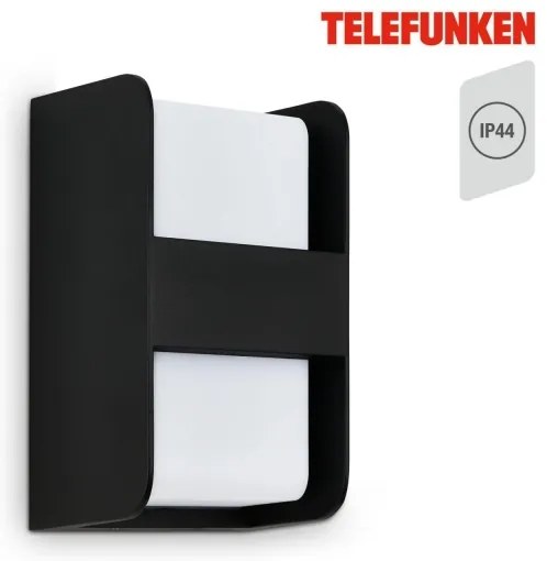 Telefunken 321005TF - Applique da esterno 1xE27/12W/230V IP44 nero