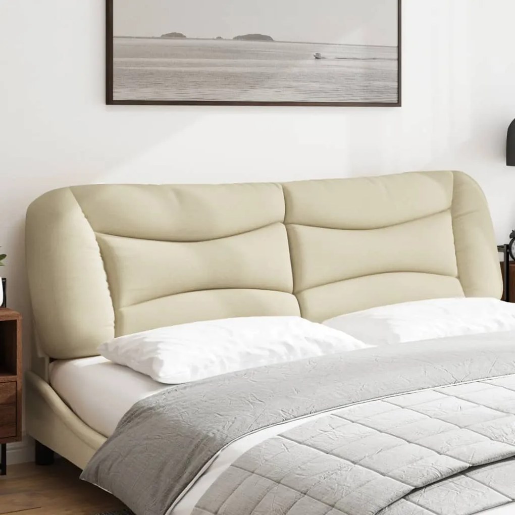 Cuscino testiera crema 180 cm in tessuto