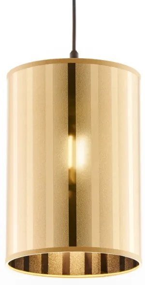 Jupiter 2090 - Lampadario sospeso a cavo CORTINA 1xE27/15W/230V oro/nero