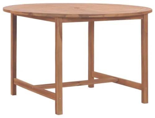 Tavolo da Pranzo da Giardino Ø110x75 cm Legno Massello di Teak