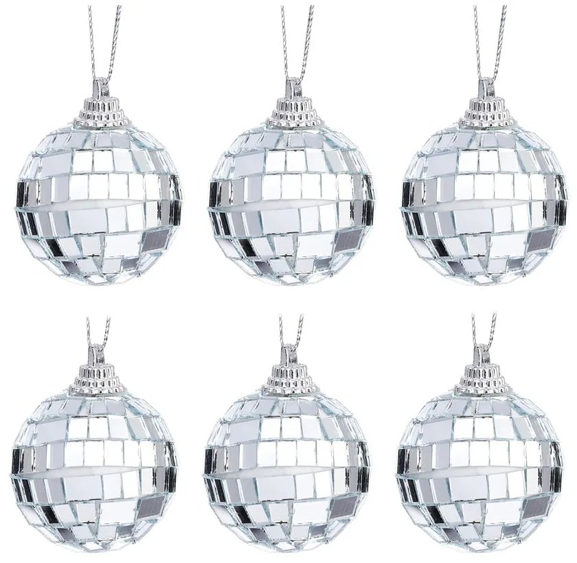 Set di palline di Natale in plastica 6 pz ø 4 cm Mirror Ball Mini – Sass & Belle