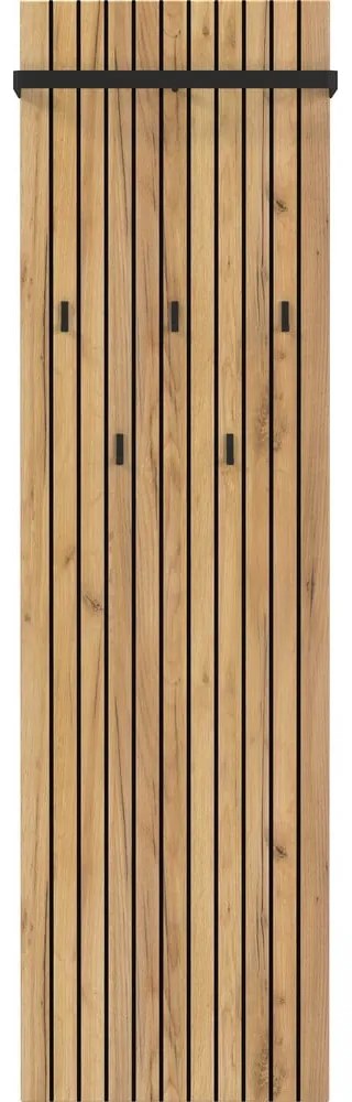 Attaccapanni da parete di colore naturale con effetto rovere 46 cm Libbiano – Germania