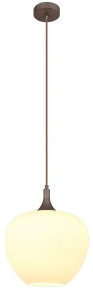 Globo 15548H1C - Lampadario a sospensione con filo MAXY 1xE27/60W/230V bianco/marrone
