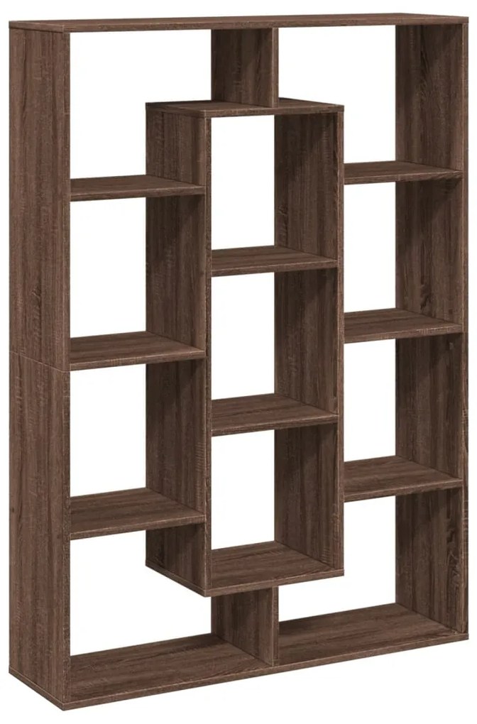 Libreria rovere marrone 102x29x143 cm in legno multistrato