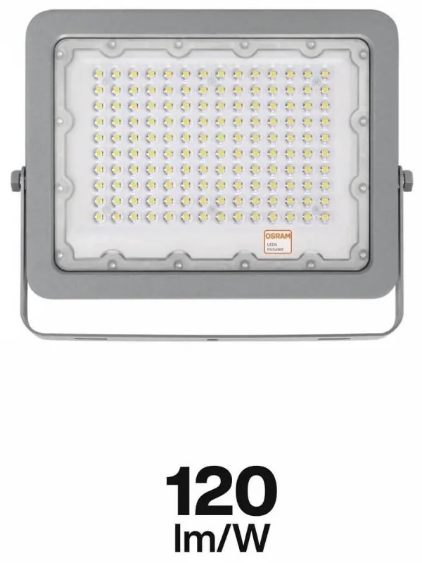 Proiettore LED 100W IP65, 120lm/W Colore Bianco Freddo 5.700K