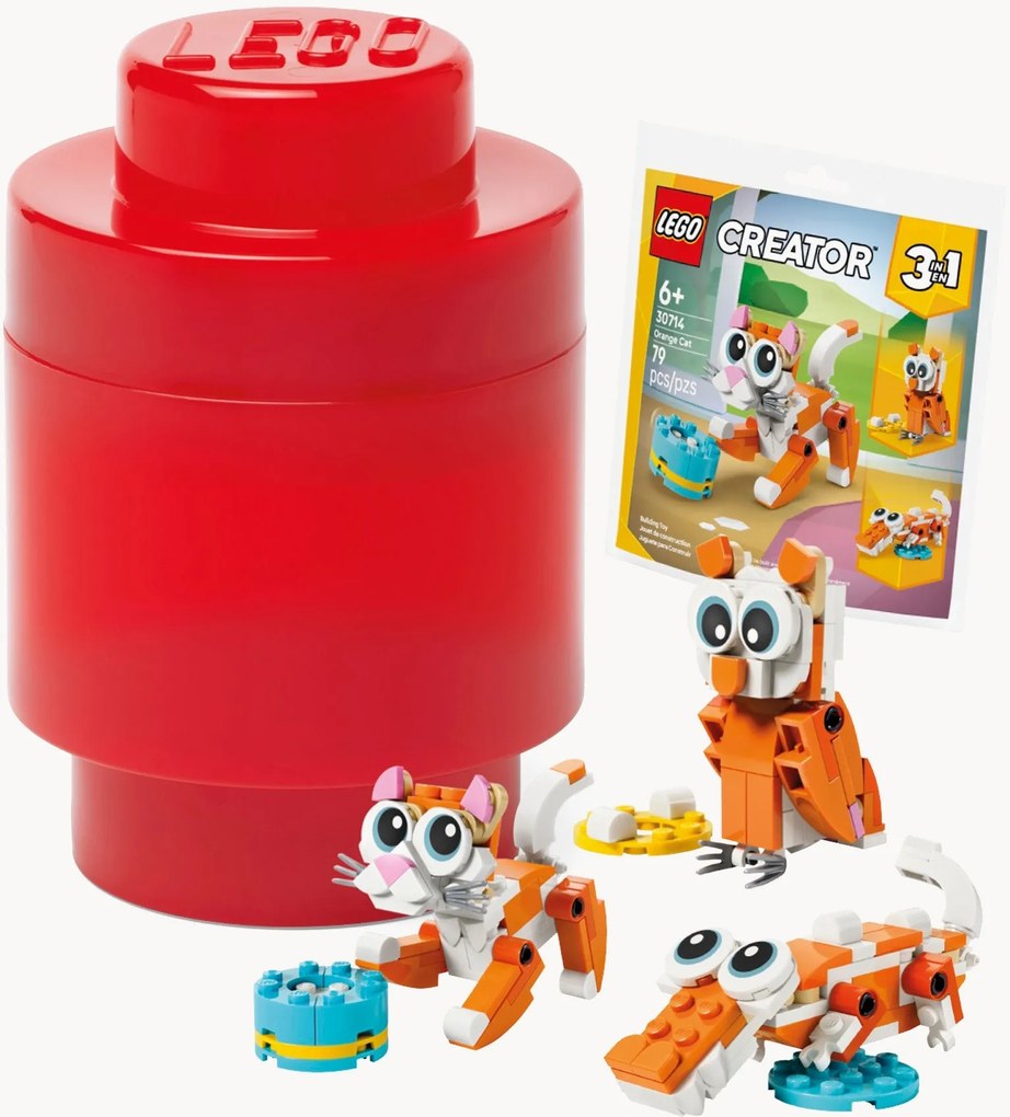 Set scatola portaoggetti e mini giocattoli Creator, set da 2