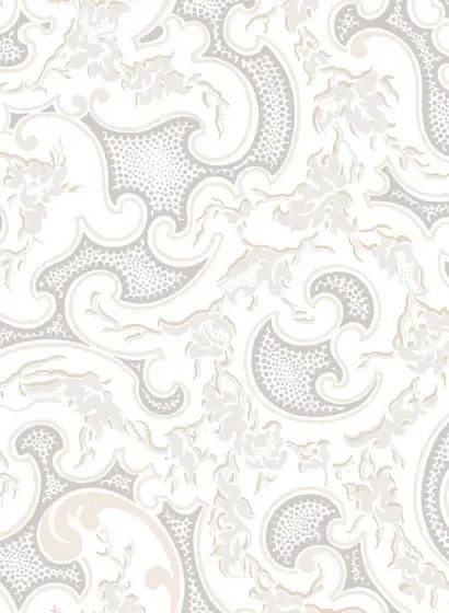 Isidore Leroy Carta da parati Volutes - Gris