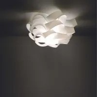 Plafoniera una luce CLOUD Bianco diametro 50x h24 cm