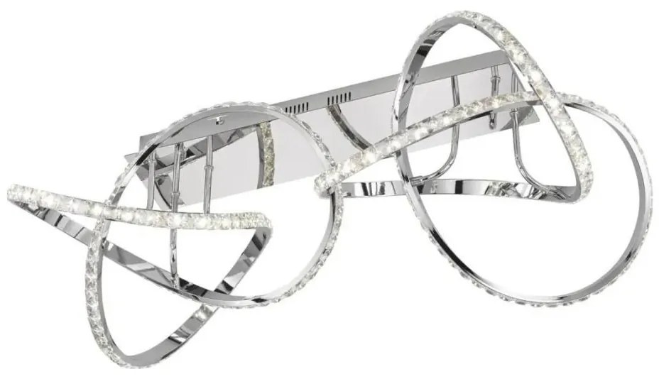 Plafoniera dimmerabile ABRO LED/49W/230V cromo lucido