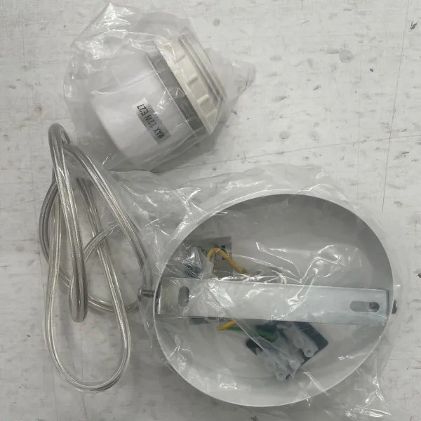 ONLI - Lampadario a sospensione con filo RICKY 1xE27/15W/230V diametro 40 cm bianco