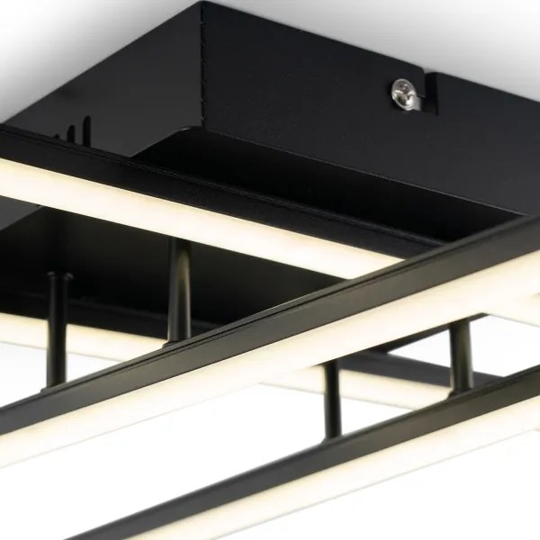 Brilagi - Plafoniera a LED STRIPES LED/37W/230V nera