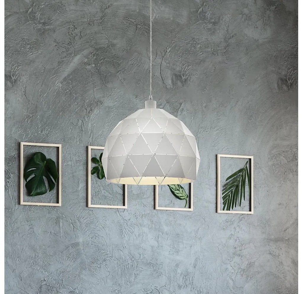 Eglo 97855 - Lampadario a sospensione con filo ROCCAFORTE 1xE27/60W/230V