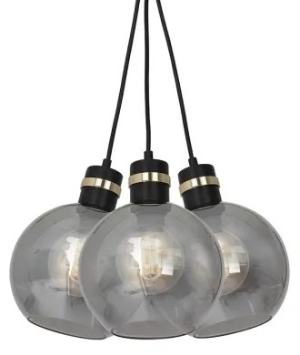 Lampadario su fune OMEGA 3xE27/60W/230V