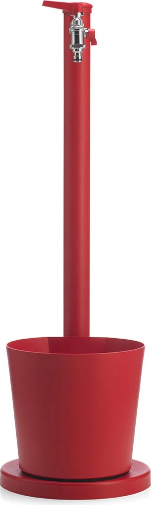 Fontana da Giardino con Rubinetto e Vaschetta Belfer 42/SRV Rosso...