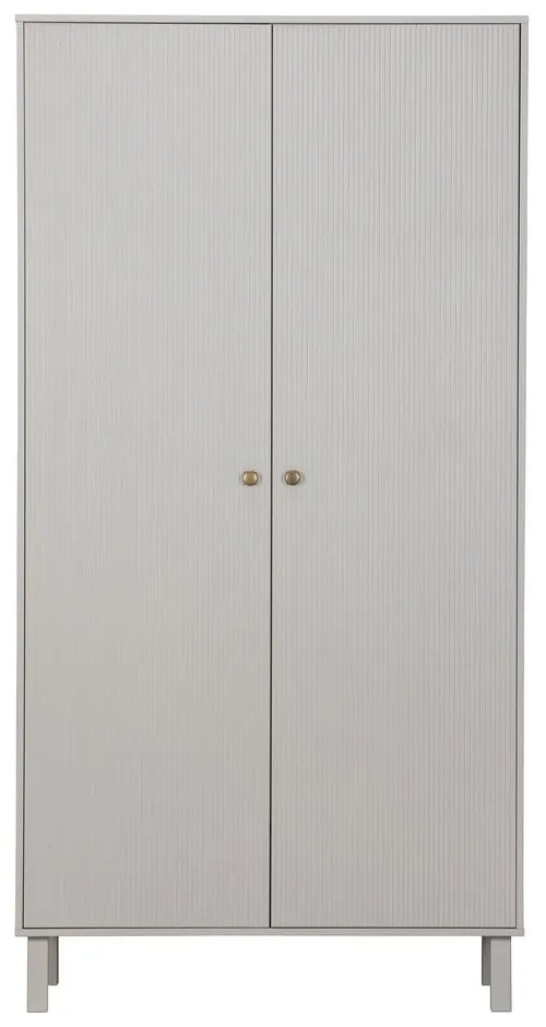 Armadio in pino grigio chiaro 100x195 cm Madu - WOOOD