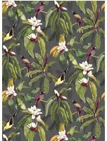 Osborne & Little Tapete Michelia - Charcoal