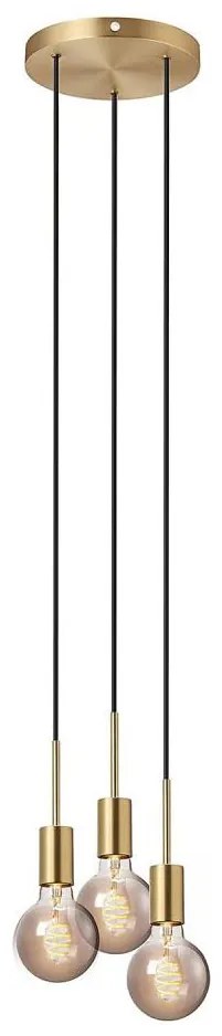 Nordlux - Lampadario a sospensione con cavo PACO 3xE27/25W/230V in ottone