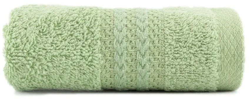 Asciugamano verde in puro cotone, 30 x 50 cm - Foutastic