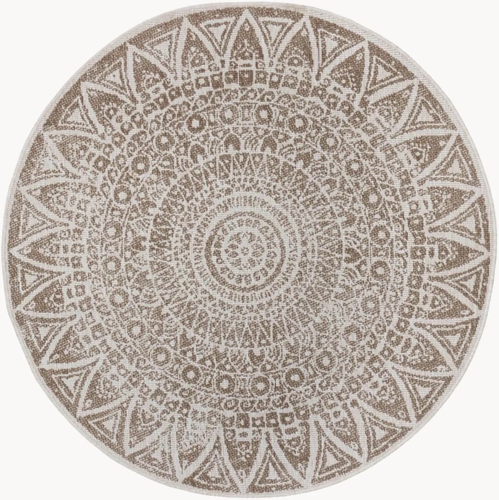 Tappeto rotondo reversibile da interno-esterno Lilja