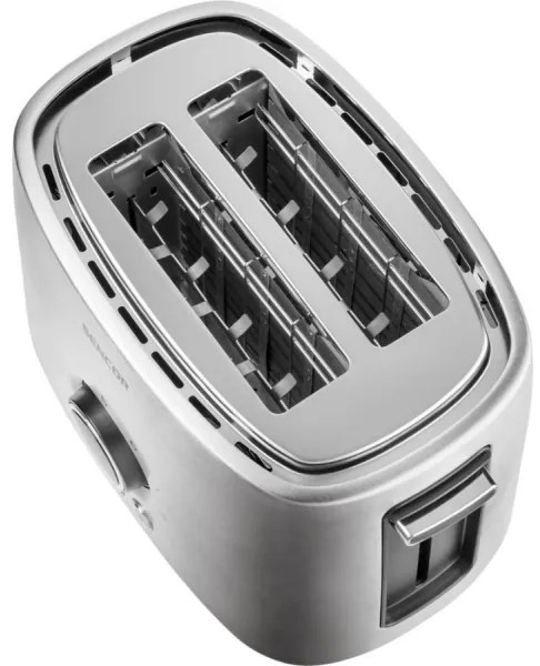 Sencor - Tostapane con due fori e riscaldamento 1000W/230V argento
