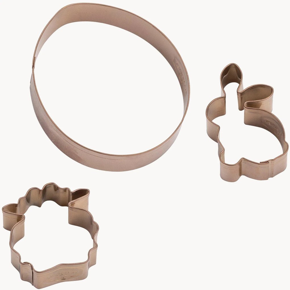 Set di 3 stampi per biscotti Egg, Rabbit & Sheep