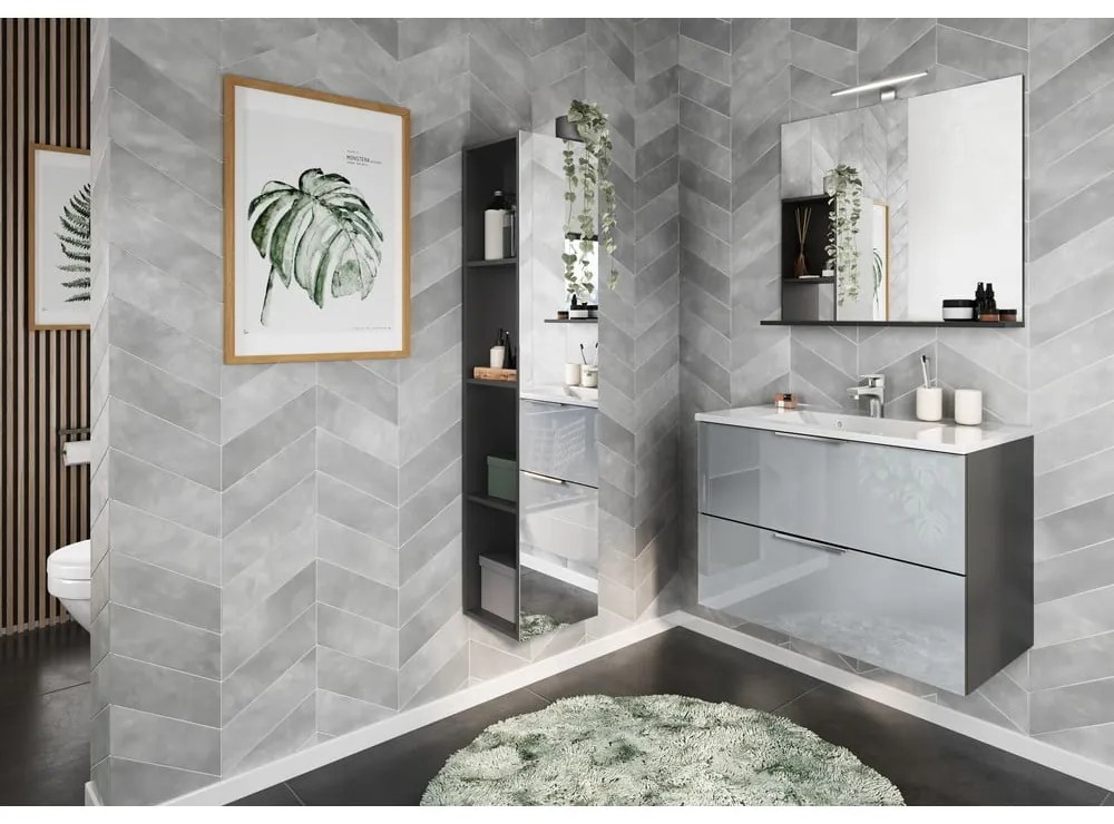 Mobile bagno antracite 31x144 cm Vasio - Germania