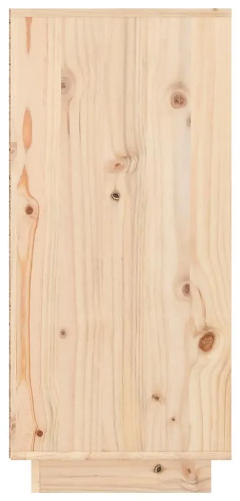 Credenza 110x34x75 cm in legno massello di pino