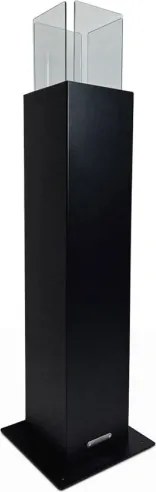 Camino a bioetanolo da giardino biocamino per esterno Capri 110 Nero