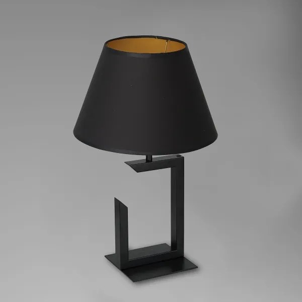 Lampada da tavolo 1xE27/60W/230V 45 cm nero/oro