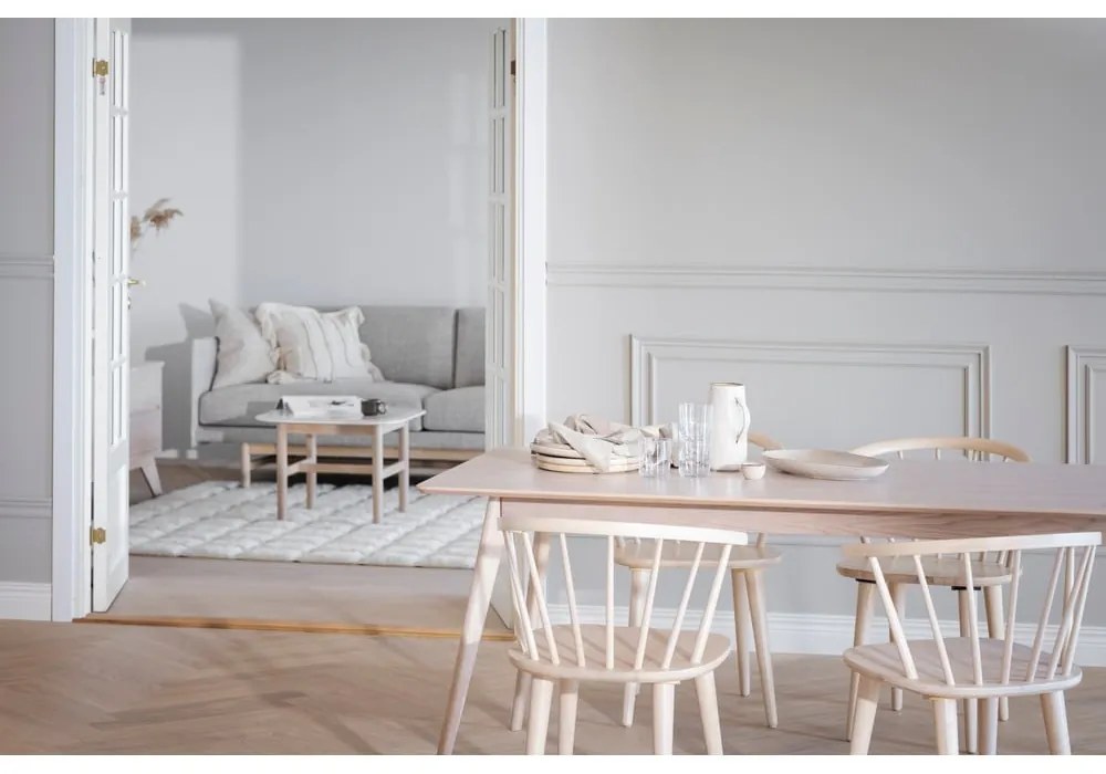 Tavolo da pranzo pieghevole con piano in rovere 190x90 cm Yumi - Rowico