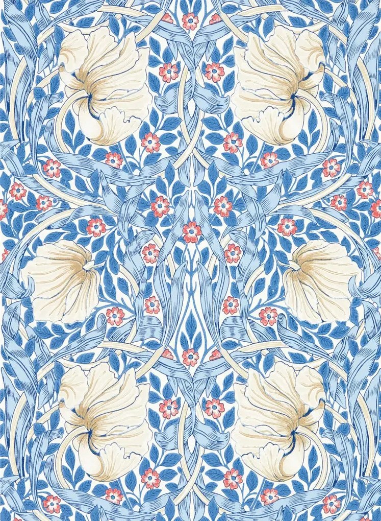 Morris & Co Carta da parati Pimpernel - Woad
