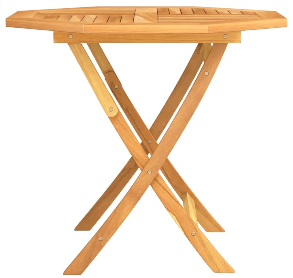 Tavolo da giardino pieghevole 85x85x76cm legno massello di teak