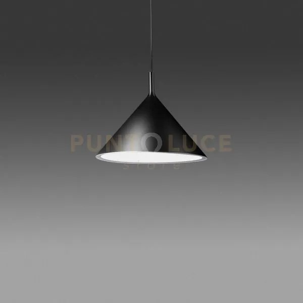 Barbie s/p - lampadario a sospensione in alluminio nero/bianco opac...