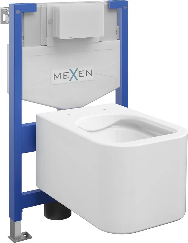 Mexen set ad incasso WC telaio Fenix XS-F con vaso WC Elis, bianco lucido - 6803391XX00