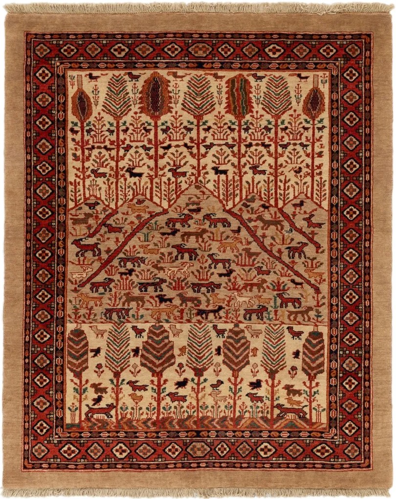 Malayer Tappeto persiano 120x150 (Iran) Annodato A Mano