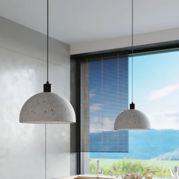 Sollux SL.0847 - Lampadario su filo PABLITO 1xE27/60W/230V calcestruzzo