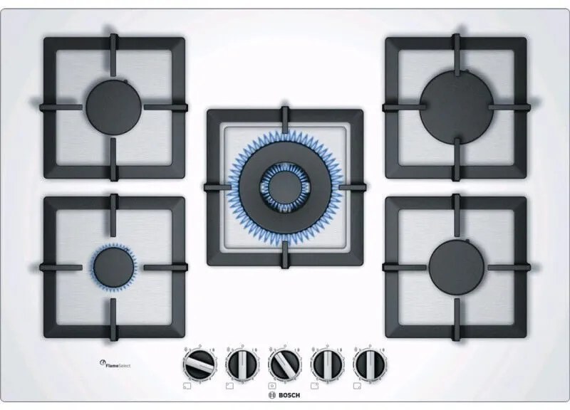 Bosch PPQ7A2B20 - Piano Cottura a Gas, 5 Fuochi, 75 cm