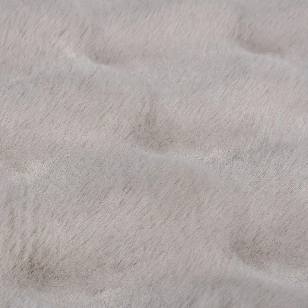Tappeto in pelliccia sintetica grigio chiaro 120x170 cm Waffle Faux Fur - Flair Rugs