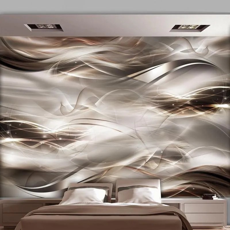 Fotomurale adesivo  Umber Waves  Larghezza x Altezza Home decor 147x105