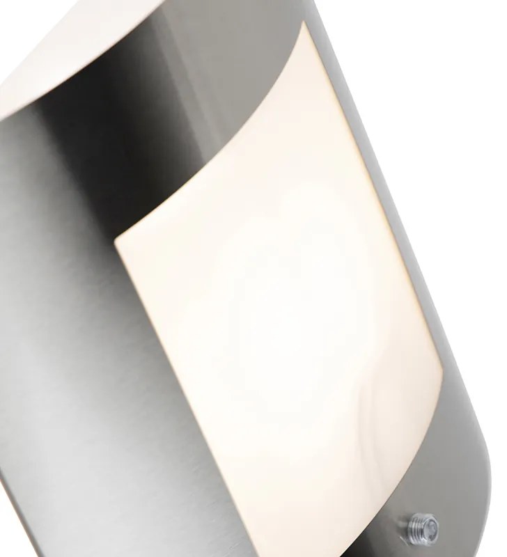 Lampada da parete per esterni in acciaio IP44 con sensore crepuscolare - Emmerald