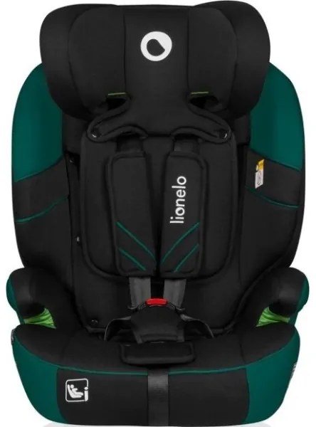 Lionelo - Seggiolino auto LEVI ONE i-Dimensioni 76-150 cm nero/verde