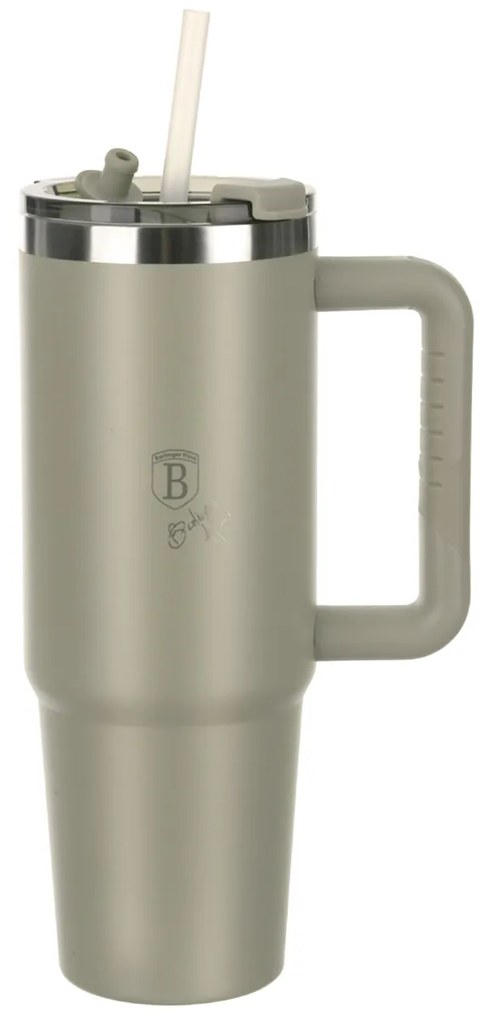 Tazza termica da viaggio con cannuccia 1 L crema