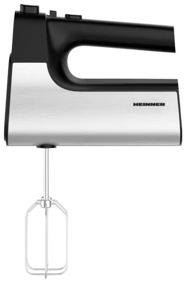 Heinner HM-500BKSS - Sbattitore a mano 500W/230V, cromo opaco/nero